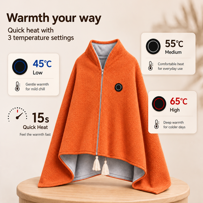 🔥Black friday Sale🔥Portable Heated Blanket Shawl