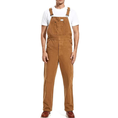 🔥Last Day Promotion🔥Men's Denim Bib Overalls,  Workwear with Adjustable Straps and Convenient Tool Pockets