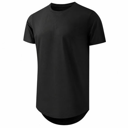 🔥Men's 12-Pack Cotton Hipster Hip Hop Longline Crewneck T-Shirt