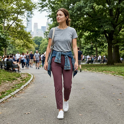 🚨 Last Chance To Save 🚨Women’s Fitted High-Waisted Zip-Pocket Trousers