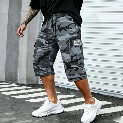 ⚡ Last Call For Big Savings ⚡Camo Casual Cargo Shorts Set with Adjustable Waist