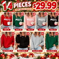 🎄 Christmas 14-Piece Sweater Set – $29.99