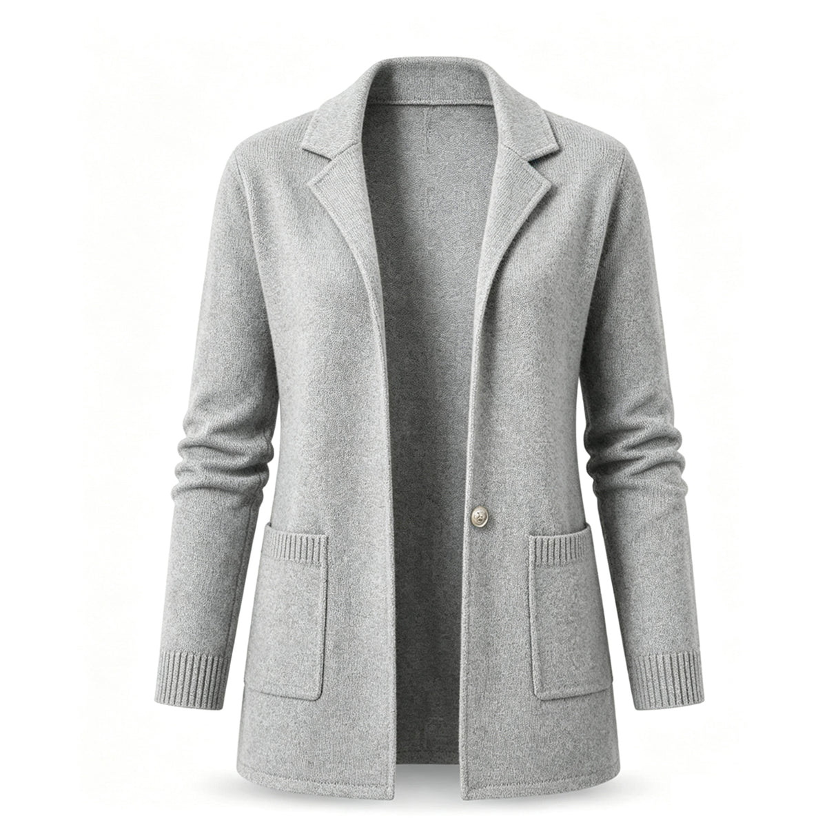 Women's Lapel Collar Knit Cardigan