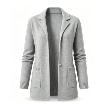 Women's Lapel Collar Knit Cardigan