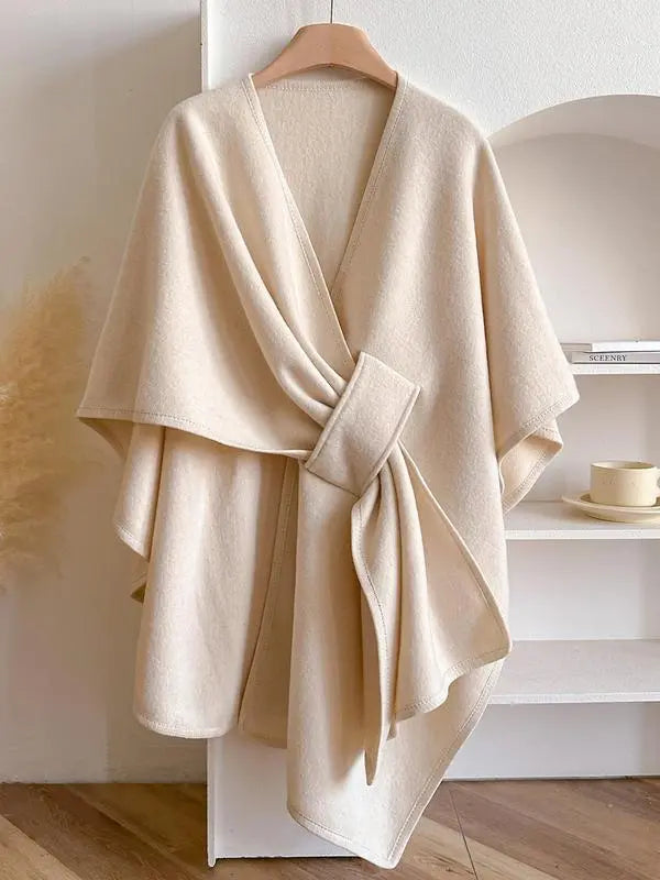Women's Solid Color Cape Shawl