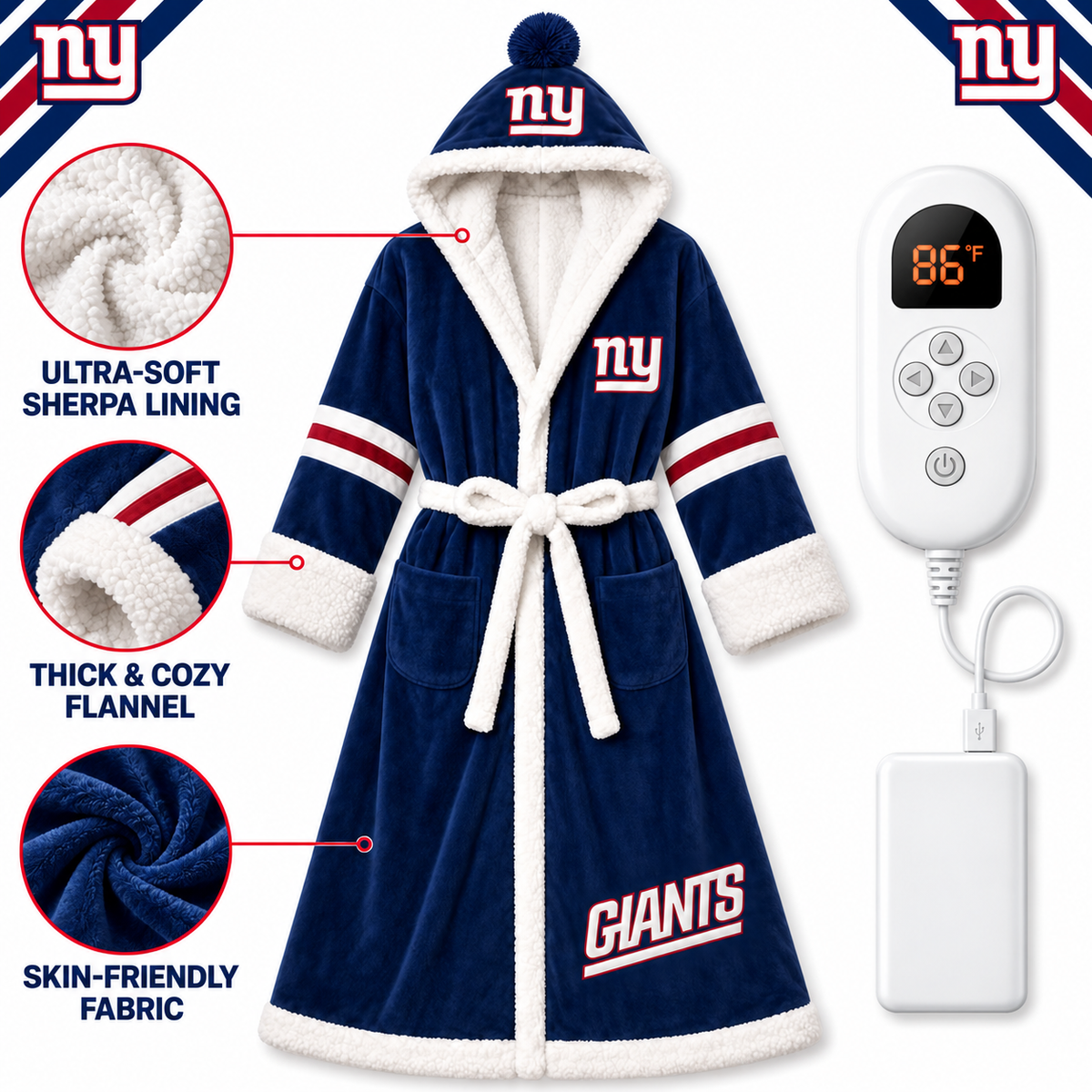 The Gameday Heated Robe