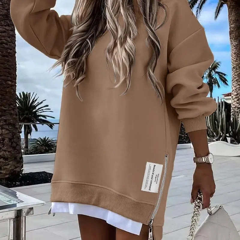 Womens Long Sleeve Pullover Sweatshirt