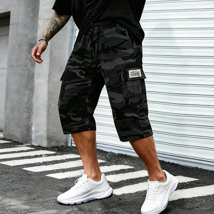 ⚡ Last Call For Big Savings ⚡Camo Casual Cargo Shorts Set with Adjustable Waist