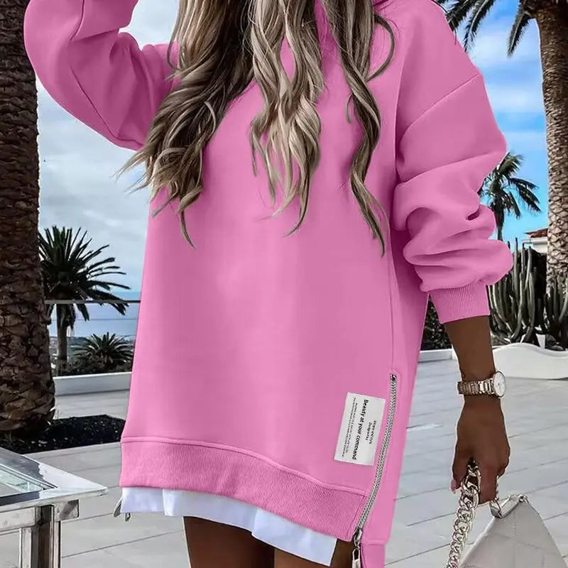 Womens Long Sleeve Pullover Sweatshirt