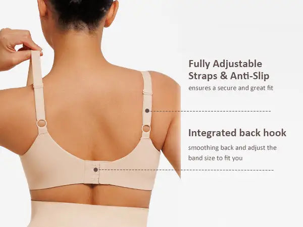 Underwire Adjustable Deep V-neck Bra