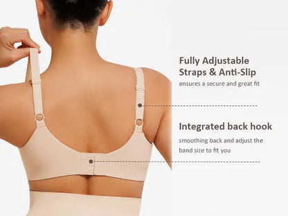Underwire Adjustable Deep V-neck Bra