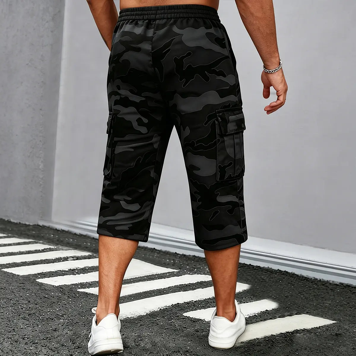 ⚡ Last Call For Big Savings ⚡Camo Casual Cargo Shorts Set with Adjustable Waist