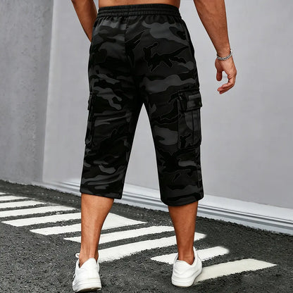 ⚡ Last Call For Big Savings ⚡Camo Casual Cargo Shorts Set with Adjustable Waist