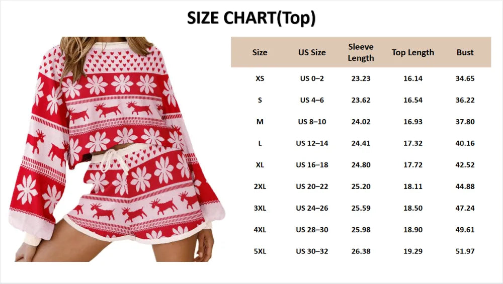 Comfortable Two-Piece SeT-Long-Sleeve Top and Shorts