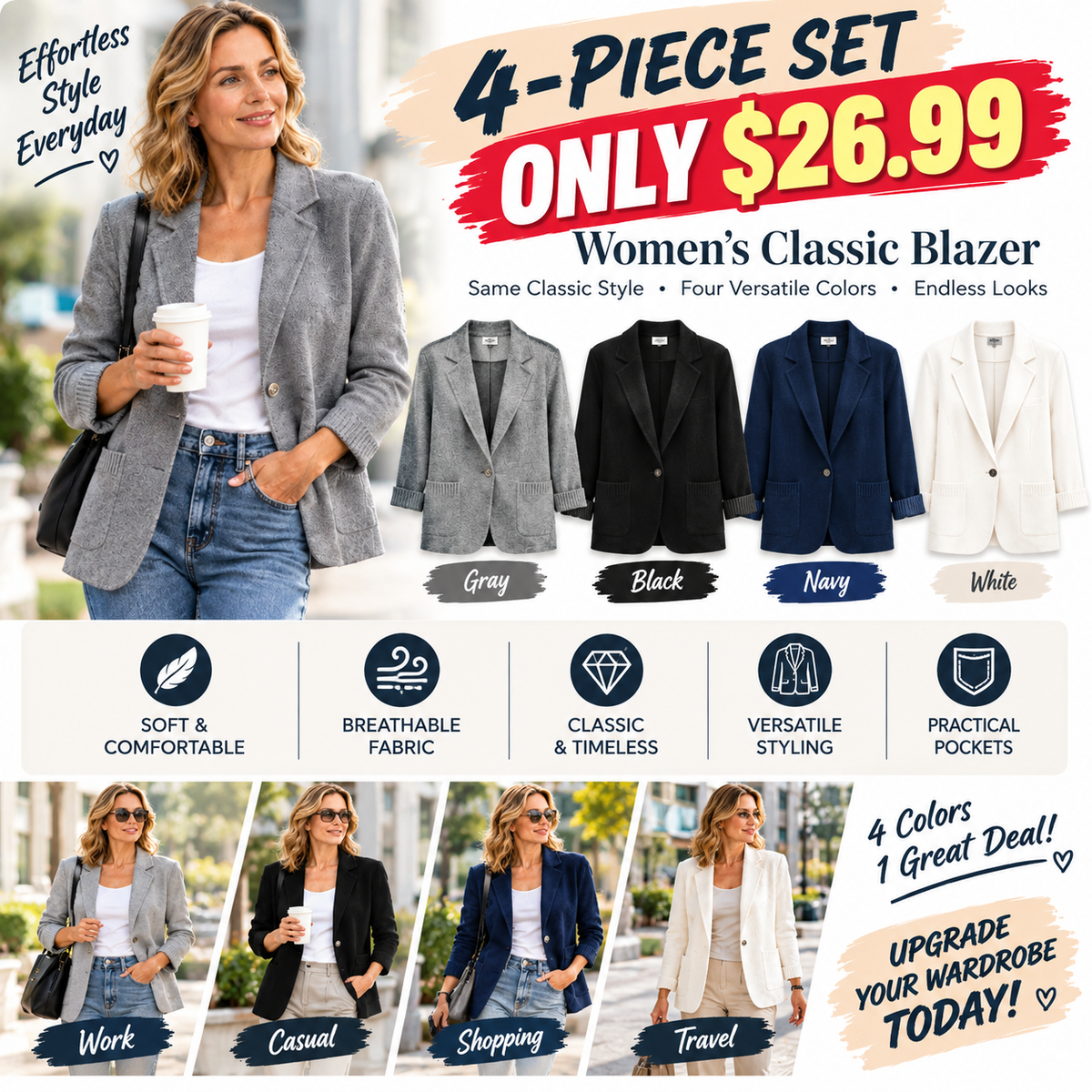 Women's Lapel Collar Knit Cardigan