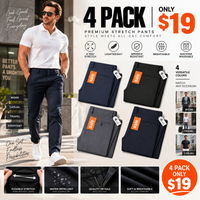 4-PACK ONLY $19-(Navy blue + black + dark gray + deep navy blue)
