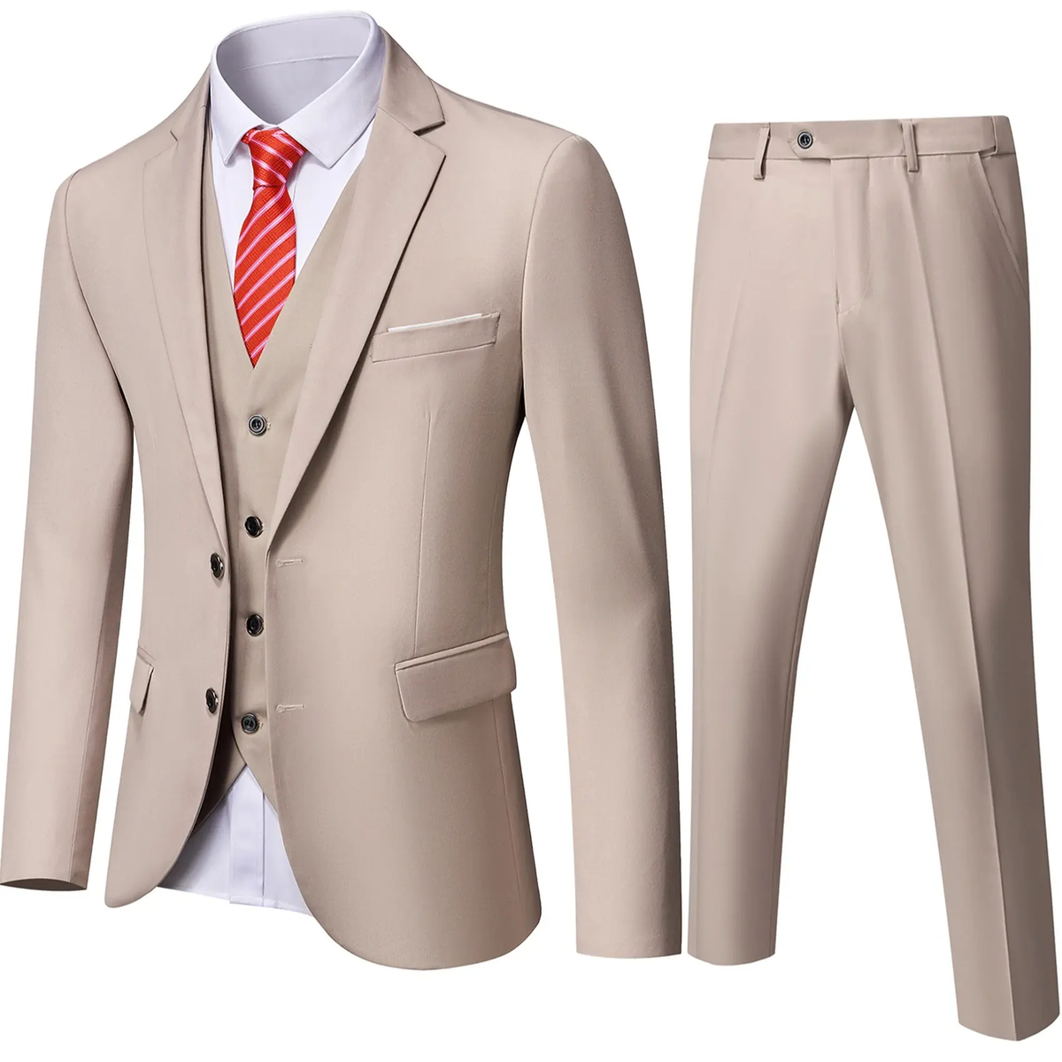 🔥Last Day Promotion!🔥Men's Formal  with Vest & Tie
