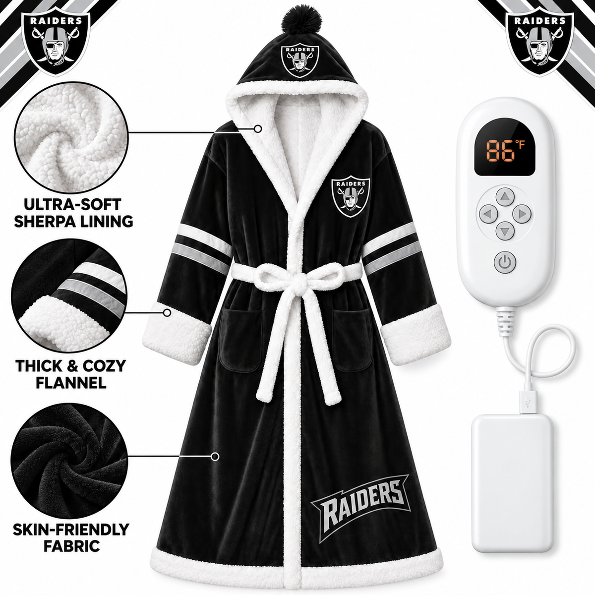 The Gameday Heated Robe