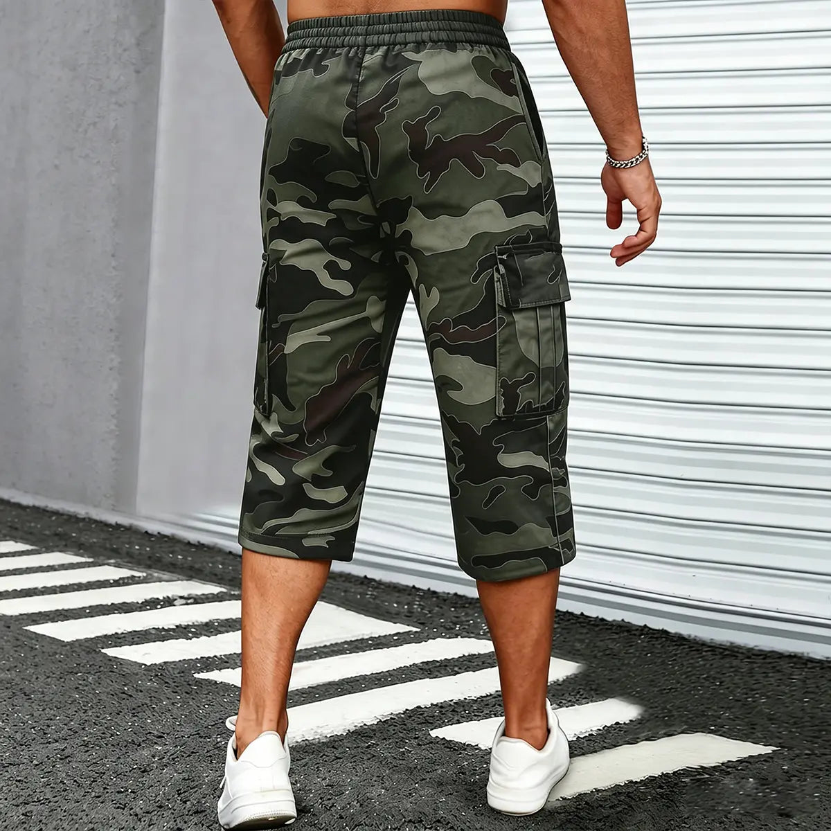 ⚡ Last Call For Big Savings ⚡Camo Casual Cargo Shorts Set with Adjustable Waist