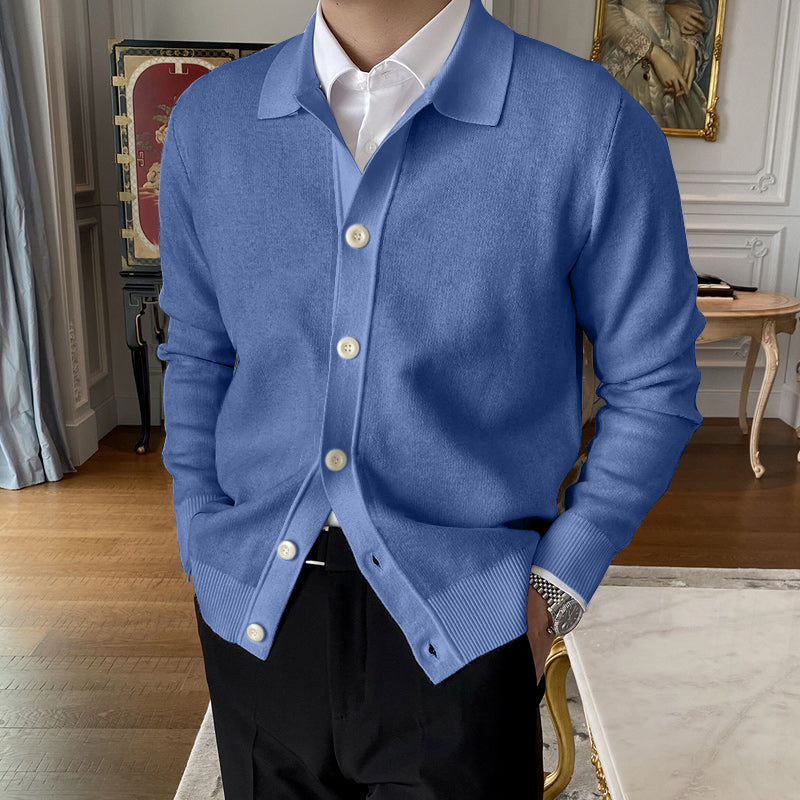 🔥Hot Sale  50% OFF🔥Men's Lapel Knitted Cardigan
