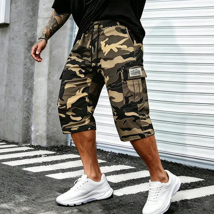 ⚡ Last Call For Big Savings ⚡Camo Casual Cargo Shorts Set with Adjustable Waist