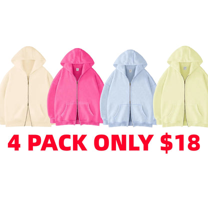 Unisex Oversized zip up hoodie