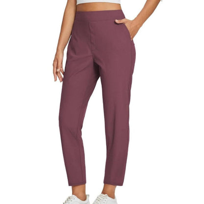 🚨 Last Chance To Save 🚨Women’s Fitted High-Waisted Zip-Pocket Trousers