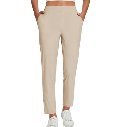 🚨 Last Chance To Save 🚨Women’s Fitted High-Waisted Zip-Pocket Trousers