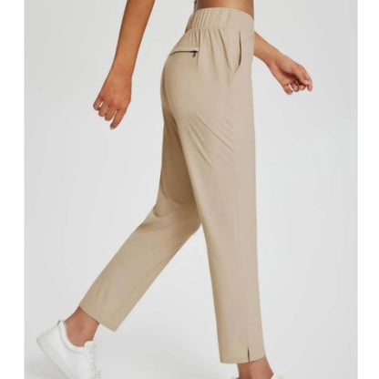 🚨 Last Chance To Save 🚨Women’s Fitted High-Waisted Zip-Pocket Trousers