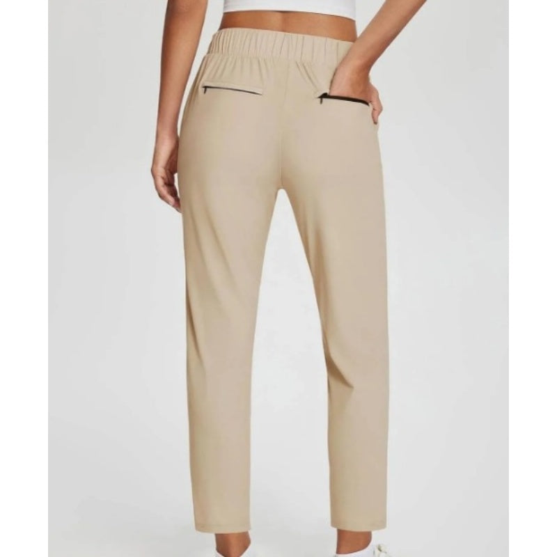 🚨 Last Chance To Save 🚨Women’s Fitted High-Waisted Zip-Pocket Trousers