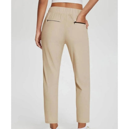 🚨 Last Chance To Save 🚨Women’s Fitted High-Waisted Zip-Pocket Trousers